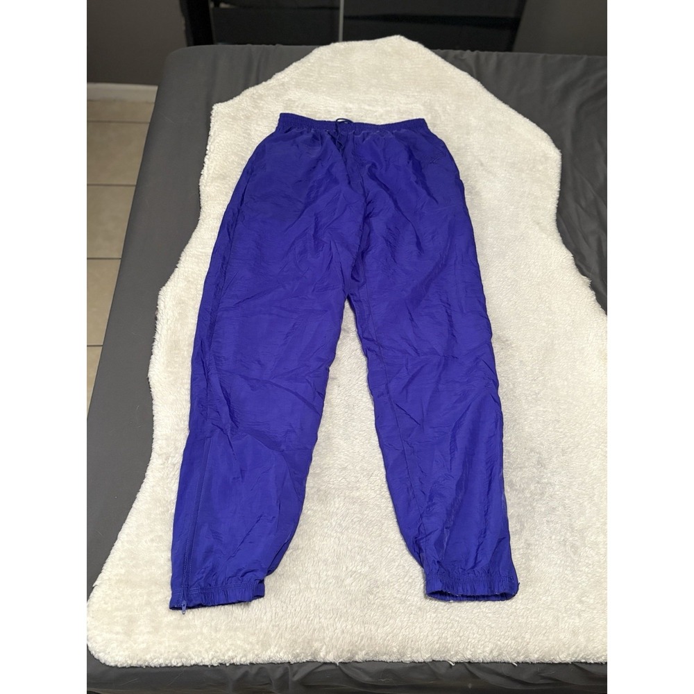 Vintage Reebok Windbreaker Purple‎ Lined Jogger Pants Size Large